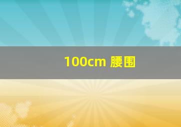 100cm 腰围